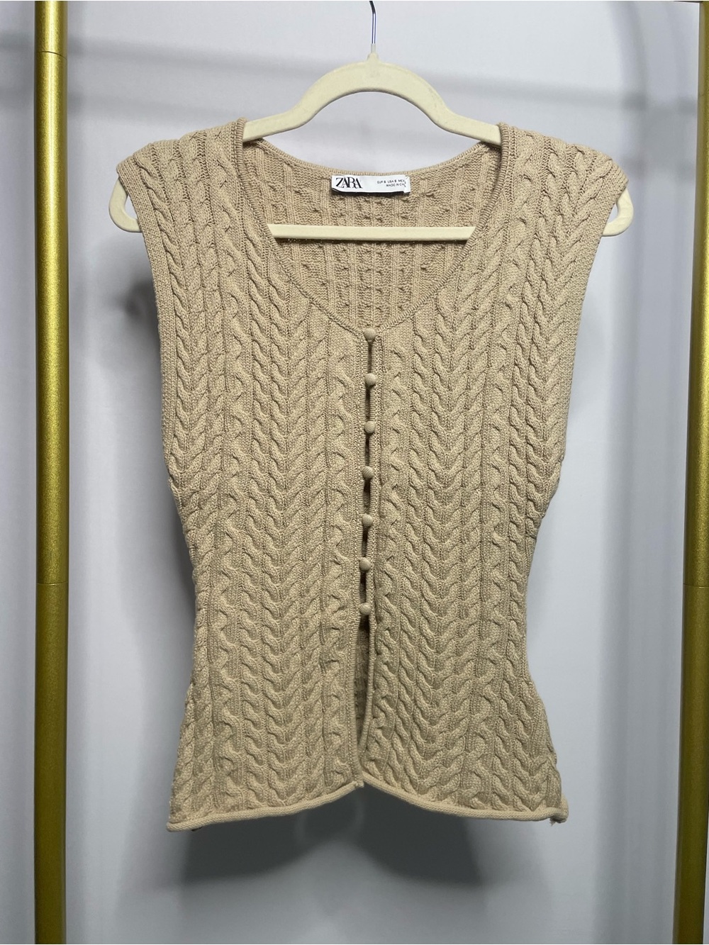 Zara Cable Knit Sweater Tank